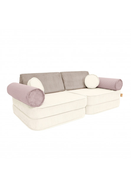 Modulární dětská Sofa – 8-dílná | Aesthetic Latte Macchiato